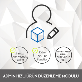 Admin Hızlı Ürün Düzenleme Modülü Admin Hızlı Ürün Düzenleme Modülü