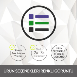 Ürün Seçenekleri Renkli Görüntü Ürün Seçenekleri Renkli Görüntü