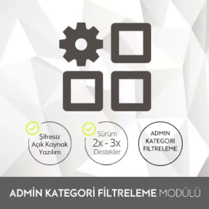 Admin Kategori Filtreleme Admin Kategori Filtreleme