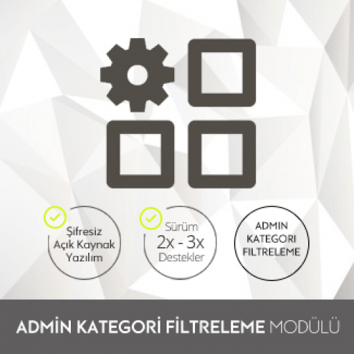 Admin Kategori Filtreleme Admin Kategori Filtreleme