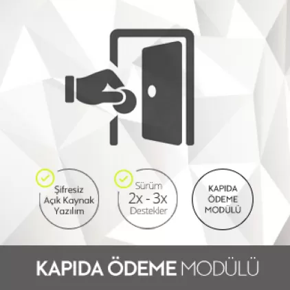 Opencart Kapıda Ödeme Modülü Opencart Kapıda Ödeme Modülü