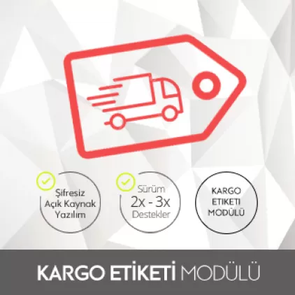 Opencart Kargo Etiketi Modülü Opencart Kargo Etiketi Modülü