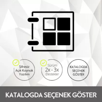 Opencart Katalogda Seçenek Göster Modülü Opencart Katalogda Seçenek Göster Modülü
