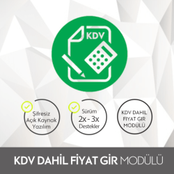Opencart KDV Dahil Fiyat Gir Modülü