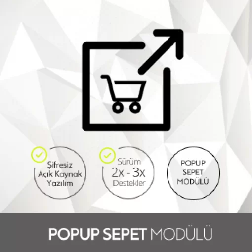 Opencart Popup Sepet Modülü Opencart Popup Sepet Modülü
