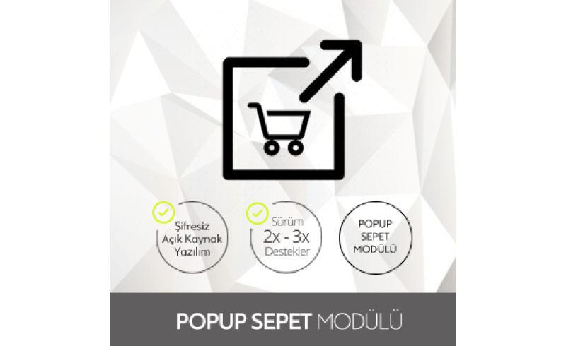 Opencart Popup Sepet Modülü Opencart Popup Sepet Modülü