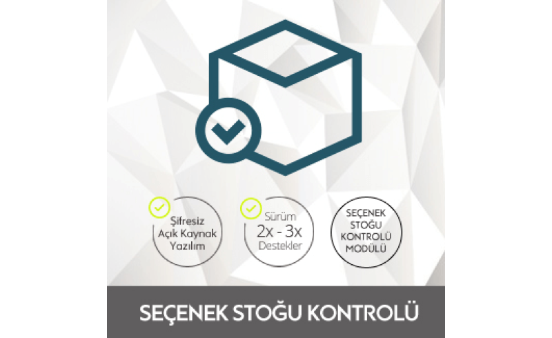 Opencart Seçenek Stoğu Kontrolü Modülü Opencart Seçenek Stoğu Kontrolü Modülü
