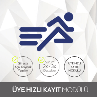 Opencart Üye Hızlı Kayıt Modülü Opencart Üye Hızlı Kayıt Modülü