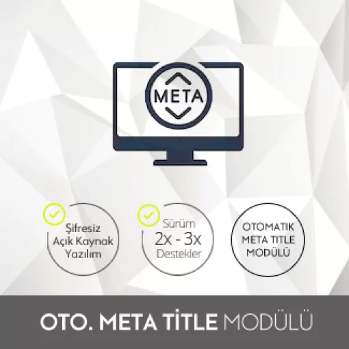 Otomatik Meta Title Modülü Otomatik Meta Title Modülü