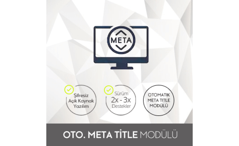 Otomatik Meta Title Modülü Otomatik Meta Title Modülü
