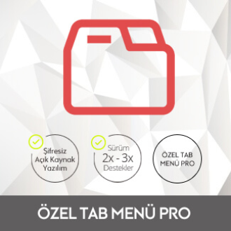 Özel Tab Menü Pro Özel Tab Menü Pro