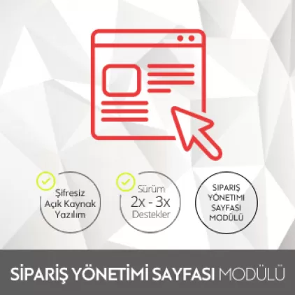 Opencart Sipariş Yönetimi Sayfası Modülü Opencart Sipariş Yönetimi Sayfası Modülü