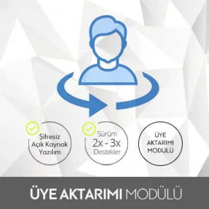 Opencart Üye Aktarımı Modülü Opencart Üye Aktarımı Modülü
