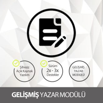 Gelişmiş Yazar Modülü Gelişmiş Yazar Modülü