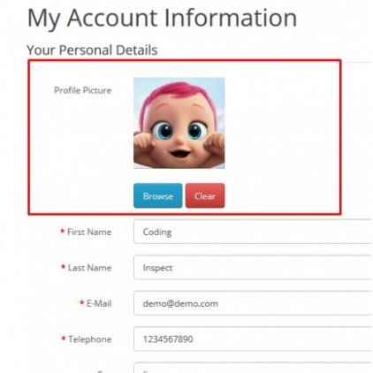 Opencart Hesabım Sayfası Modülü Opencart Hesabım Sayfası Modülü
