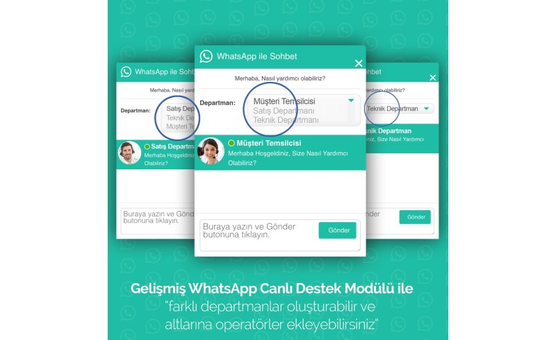 OpenCart Whatsapp Canlı Destek Modülü