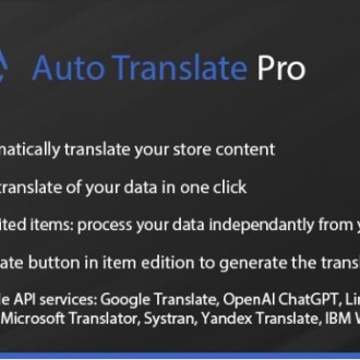 Auto Translate Pro – OpenCart Otomatik Çeviri Modülü Auto Translate Pro – OpenCart Otomatik Çeviri Modülü