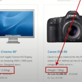 OpenCart - Ürün Ağırlığını Her Yerde Göster Modülü