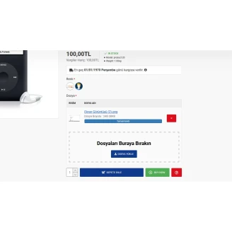 Seçenek Sürükle Bırak Resim Yükleme