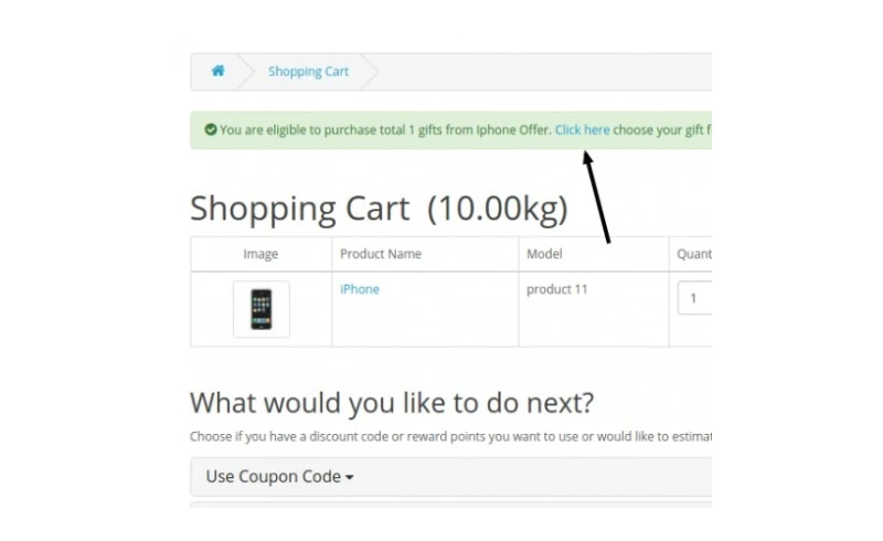 Opencart Ürün/Kategori Bazında Ücretsiz Hediye Modülü