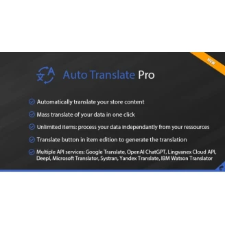 Auto Translate Pro – OpenCart Otomatik Çeviri Modülü