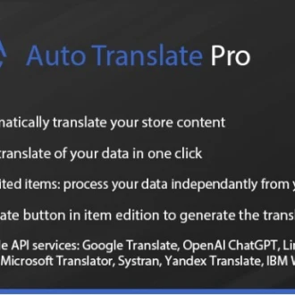 Auto Translate Pro – OpenCart Otomatik Çeviri Modülü