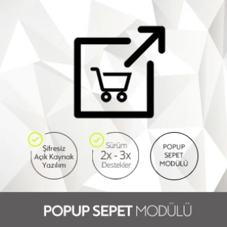 Opencart Popup Sepet Modülü