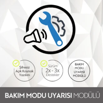 Opencart Bakım Modu Uyarısı Modülü