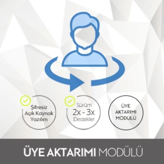 Opencart Üye Aktarımı Modülü