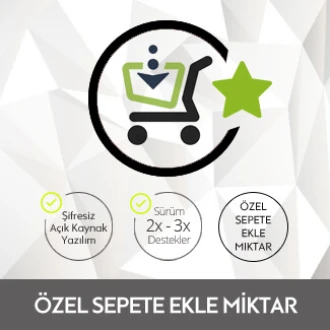 Özel Sepete ekle Miktar