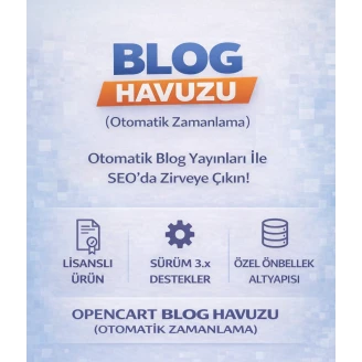 OpenCart Otomatik BLog Havuzu ve Yayınlama Modülü