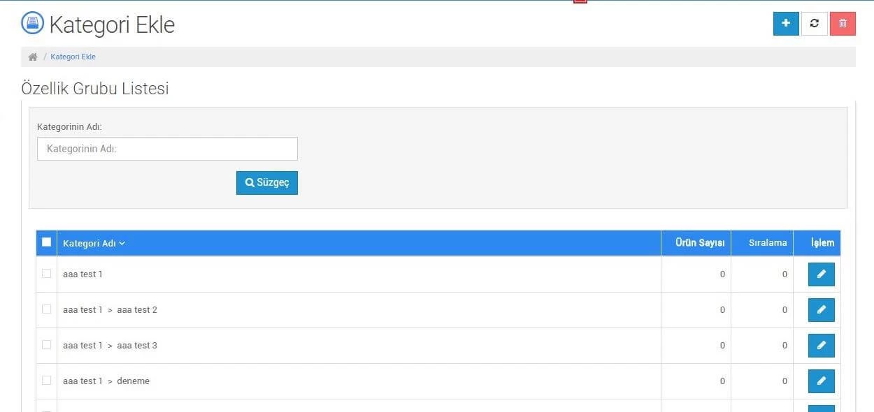 opencart-admin-kategori-filtreleme