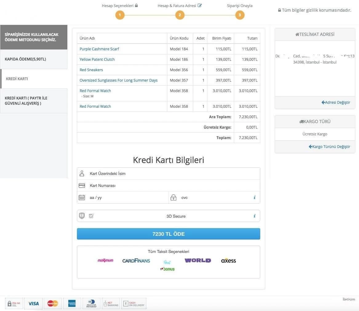 opencart-odeme-sayfasi-modulu
