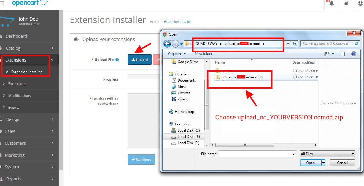 opencart-seceneklere-renkli-gorunum