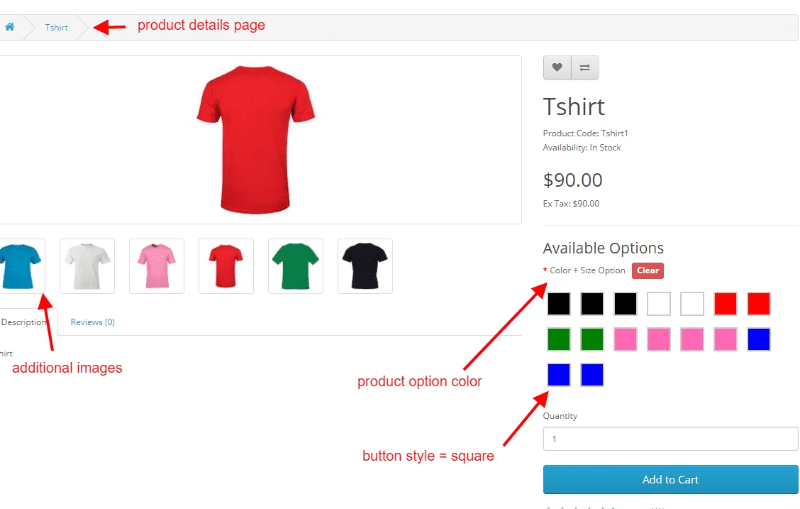 opencart-seceneklere-renkli-gorunum