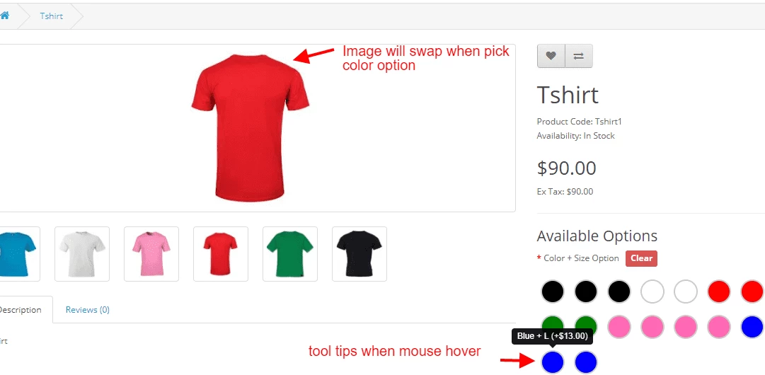 opencart-seceneklere-renkli-gorunum
