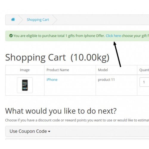 Opencart Ürün/Kategori Bazında Ücretsiz Hediye Modülü
