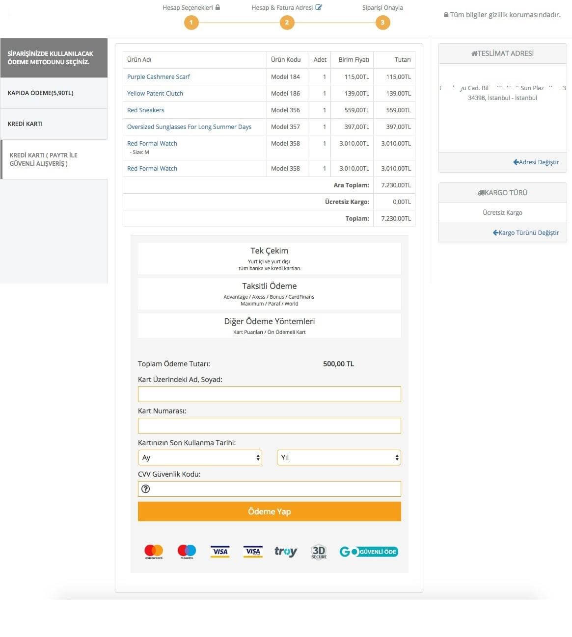 opencart-odeme-sayfasi-modulu