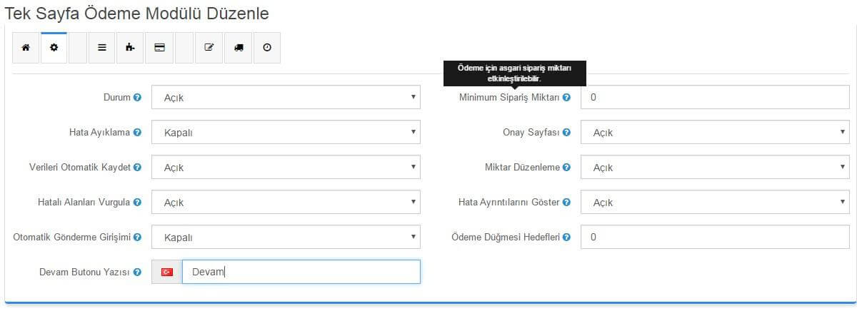 opencart-tek-sayfa-odeme-modulu