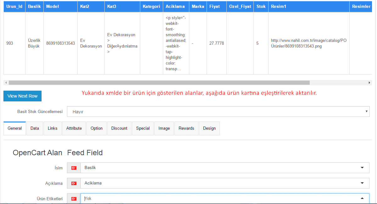 opencart-xmyukleyici